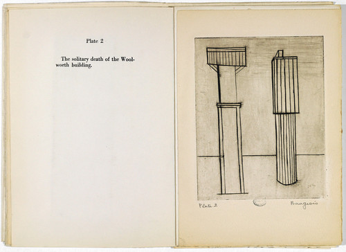 Louise Bourgeois. Plate 2 of 9, from the illustrated book, He Disappeared into Complete Silence, first edition (Example 8). 1947
