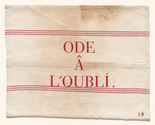 Louise Bourgeois. Ode &acirc; l'Oubli. 2002