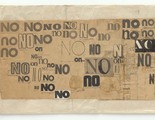 Louise Bourgeois. No (2). 1972-1973