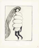 Louise Bourgeois. Spiral Woman, plate 2 of 7, from the portfolio, La R&eacute;paration. 2002