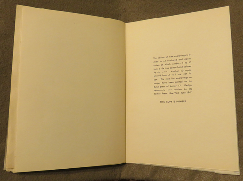 Louise Bourgeois. He Disappeared into Complete Silence, first edition (Example 12). 1947