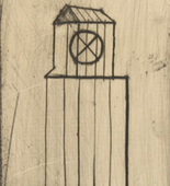 Louise Bourgeois. Plate 1 of 9, from the illustrated book, He Disappeared into Complete Silence, first edition (Example 13). 1947
