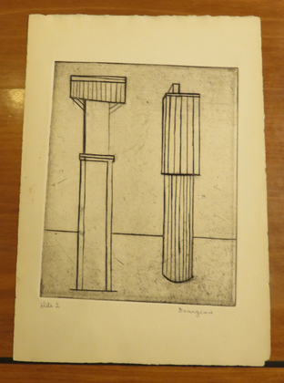 Louise Bourgeois. Plate 2 of 9, from the illustrated book, He Disappeared into Complete Silence, first edition (Example 12). 1947
