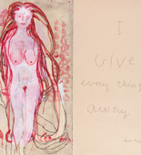 Louise Bourgeois. Untitled, no. 1 of 6, from the series, I Give Everything Away. 2010