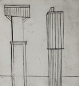 Louise Bourgeois. Plate 2 of 9, from the illustrated book, He Disappeared into Complete Silence, first edition (Example 14). 1947