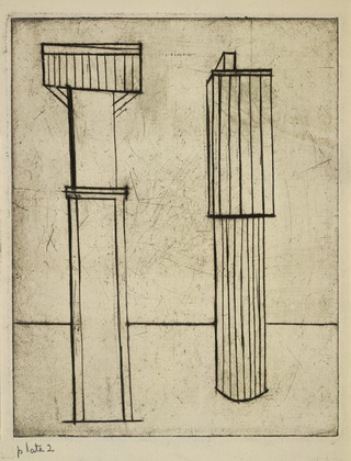 Louise Bourgeois. Plate 2 of 9, from the illustrated book, He Disappeared into Complete Silence, first edition (Example 11). 1947