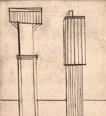 Louise Bourgeois. Plate 2 of 9, from the illustrated book, He Disappeared into Complete Silence, first edition (Example 11). 1947