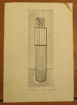 Louise Bourgeois. Plate 1 of 9, from the illustrated book, He Disappeared into Complete Silence, first edition (Example 12). 1947