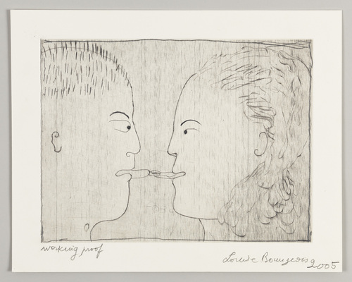 Louise Bourgeois. Untitled, plate 2 of 6, from the portfolio, Together. 2005