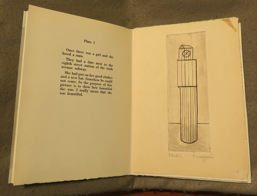 Louise Bourgeois. Plate 1 of 9, from the illustrated book, He Disappeared into Complete Silence, first edition (Example 12). 1947