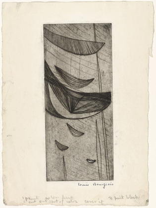 Louise Bourgeois. Papiers Dans le Vent. c. 1948