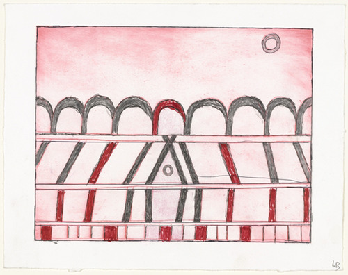 Louise Bourgeois. The Happy House, plate 7 of 7, from the portfolio, La R&eacute;paration. 2002