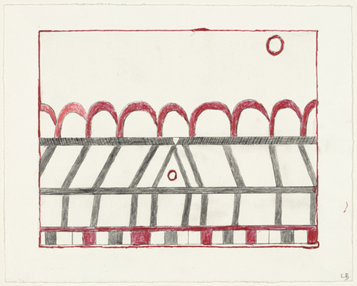 Louise Bourgeois. The Happy House, plate 7 of 7, from the portfolio, La R&eacute;paration. 2002