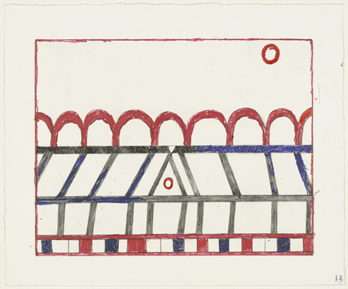 Louise Bourgeois. The Happy House, plate 7 of 7, from the portfolio, La R&eacute;paration. 2002-2003