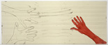 Louise Bourgeois. Untitled (no. 25) in 10 AM Is When You Come to Me (set 9), from the series of installation sets (1-10). 2007