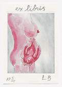 Louise Bourgeois. Untitled, bookplate from the illustrated book, Recueil des Secrets de Louyse Bourgeois, deluxe edition. 2005