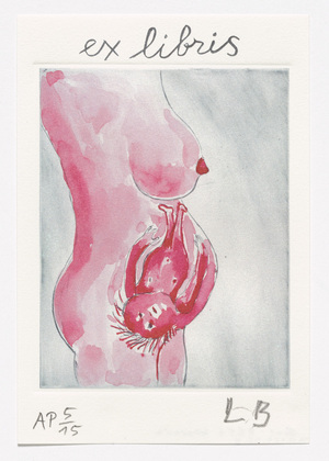 Louise Bourgeois. Untitled, bookplate from the illustrated book, Recueil des Secrets de Louyse Bourgeois, deluxe edition. 2005