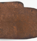 Louise Bourgeois. Untitled (Copper Plate for We Love You). 1992