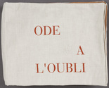 Louise Bourgeois. Ode &agrave; l'Oubli, cover. 2004