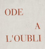 Louise Bourgeois. Ode &agrave; l'Oubli, cover. 2004