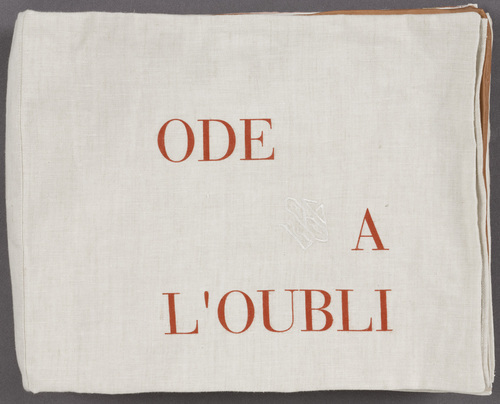 Louise Bourgeois. Ode &agrave; l'Oubli, cover. 2004