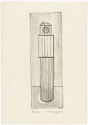 Louise Bourgeois. Plate 1 of 9, from the illustrated book, He Disappeared into Complete Silence, first edition (Example 1). 1947