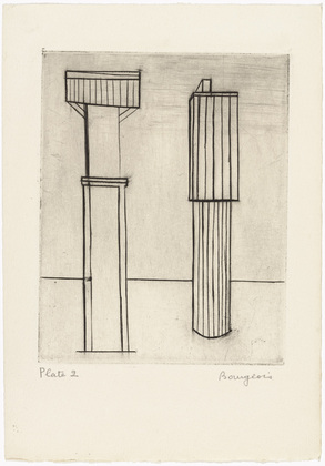 Louise Bourgeois. Plate 2 of 9, from the illustrated book, He Disappeared into Complete Silence, first edition (Example 1). 1947