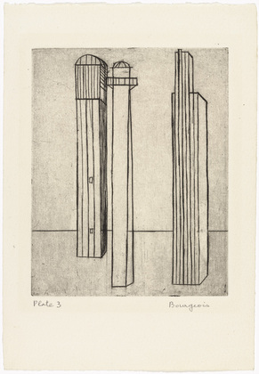 Louise Bourgeois. Plate 3 of 9, from the illustrated book, He Disappeared into Complete Silence, first edition (Example 1). 1947