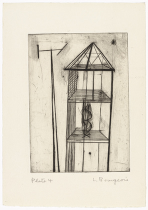 Louise Bourgeois. Plate 4 of 9, from the illustrated book, He Disappeared into Complete Silence, first edition (Example 1). 1947