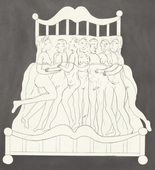 Louise Bourgeois. Untitled, plate 5 of 5, from the illustrated book, and plate 5 of 7, from the portfolio, Metamorfosis. 1997