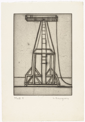 Louise Bourgeois. Plate 5 of 9, from the illustrated book, He Disappeared into Complete Silence, first edition (Example 1). 1947