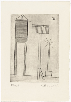 Louise Bourgeois. Plate 6 of 9, from the illustrated book, He Disappeared into Complete Silence, first edition (Example 1). 1947