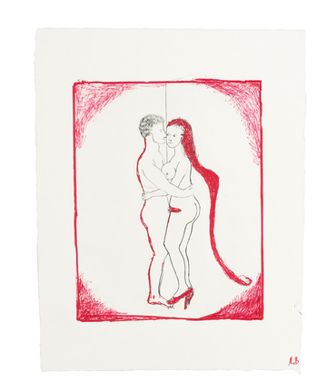 Louise Bourgeois. The Couple, plate 5 of 7, from the portfolio, La R&eacute;paration. 2003