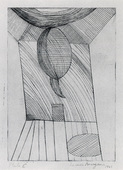 Louise Bourgeois. Untitled alternative plate, from the illustrated book, He Disappeared into Complete Silence. 1946-1947