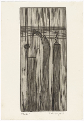Louise Bourgeois. Plate 9 of 9, from the illustrated book, He Disappeared into Complete Silence, first edition (Example 1). 1947