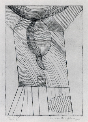 Louise Bourgeois. Untitled alternative plate, from the illustrated book, He Disappeared into Complete Silence. 1946-1947