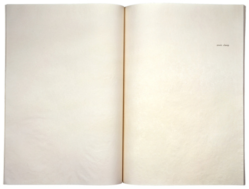 Louise Bourgeois. One's Sleep (1). 2003