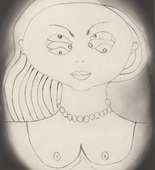 Louise Bourgeois. Insomnia, frontispiece, from the illustrated book,  Louise Bourgeois: The Insomnia Drawings. 2000