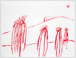 Louise Bourgeois. Untitled, no. 140 of 220, from the series, The Insomnia Drawings. 1994-1995