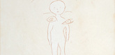Louise Bourgeois. Unaware and Aware, plate 11 of 18, from the illustrated book, One's Sleep (1). 2003
