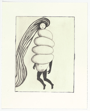 Louise Bourgeois. Spiral Woman, plate 2 of 7, from the portfolio, La R&eacute;paration. 2002
