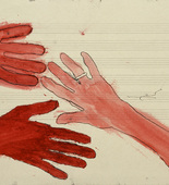 Louise Bourgeois. Untitled (no. 13) in 10 AM Is When You Come to Me (set 9), from the series of installation sets (1-10). 2007