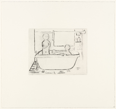 Louise Bourgeois. Untitled, plate 5 of 14, from the portfolio, Autobiographical Series. 1993
