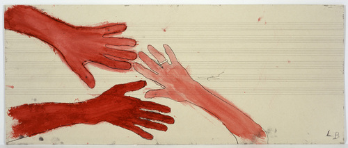 Louise Bourgeois. Untitled (no. 13) in 10 AM Is When You Come to Me (set 9), from the series of installation sets (1-10). 2007