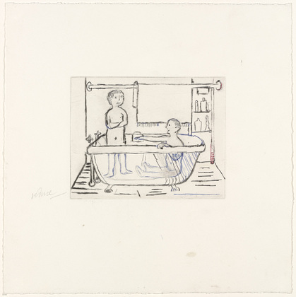 Louise Bourgeois. Untitled, plate 5 of 14, from the portfolio, Autobiographical Series. 1993