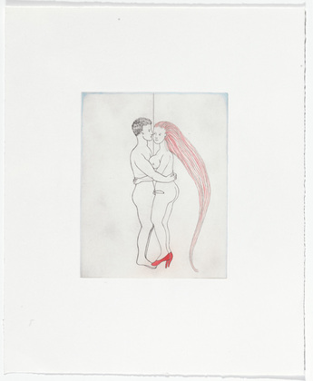 Louise Bourgeois. The Couple, plate 5 of 7, from the portfolio, La R&eacute;paration. 2003