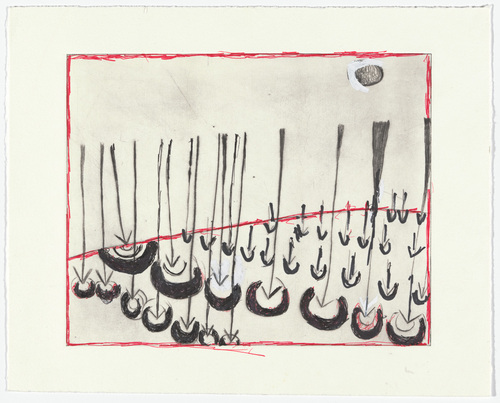 Louise Bourgeois. Rain Falling on Water. 2002