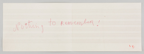 Louise Bourgeois. Nothing to Remember (set 2), from the series of folio sets (1-6). 2004-2006