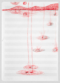 Louise Bourgeois. Untitled, no. 46 of 220, from the series, The Insomnia Drawings. 1994&ndash;1995