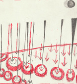 Louise Bourgeois. Rain Falling on Water. 2002